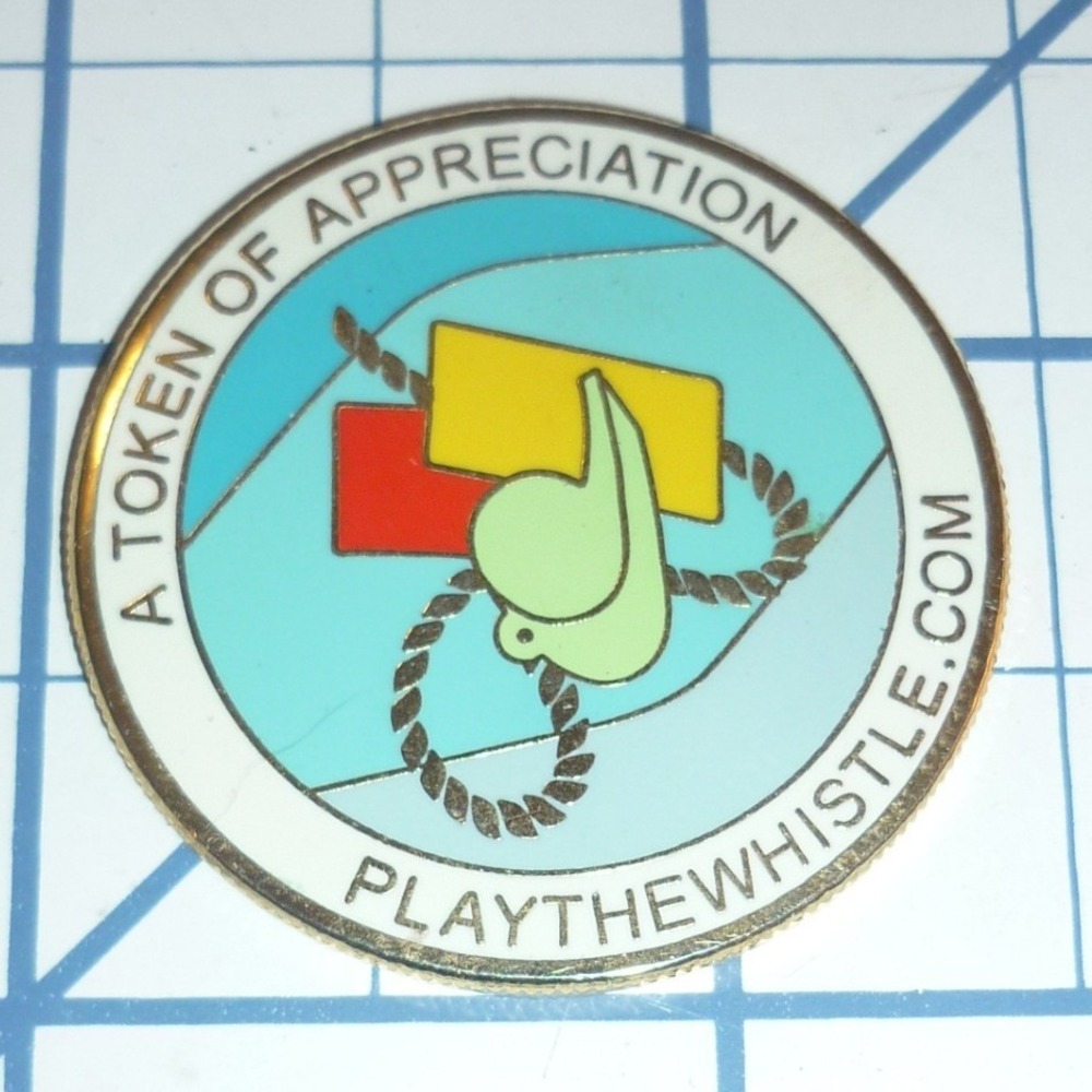 PlayTheWhistle.com US Soccer Federation Referee Token of Appreciation Coin